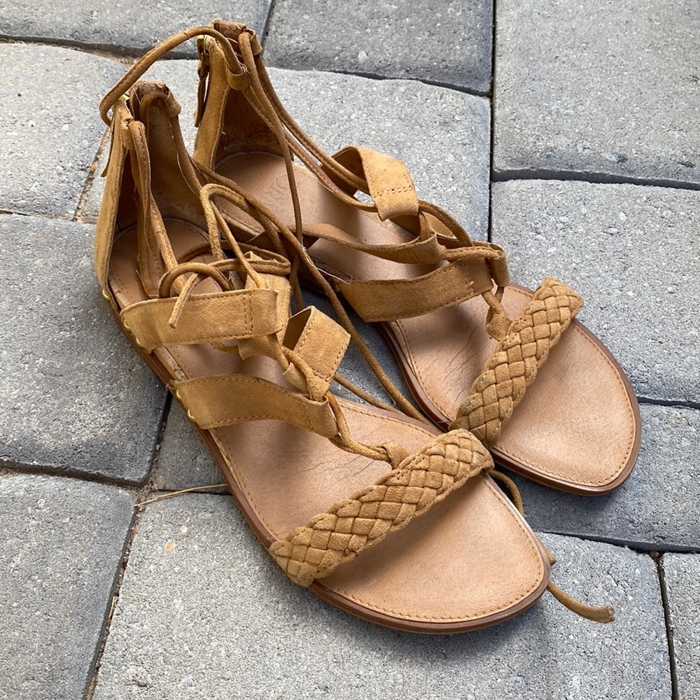 Tan gladiator Franco sarto sandals 9